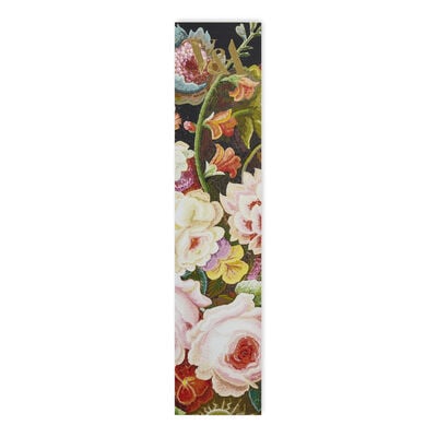 Micromosaic florals leather bookmark